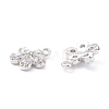 Rack Plating Brass Cubic Zirconia Charms ZIRC-C026-12P-2
