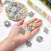 60Pcs 30 Styles Tibetan Style Zinc Alloy Multi-Strand Links FIND-CJ0003-63-4