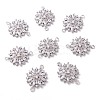Brass Micro Pave Clear Cubic Zirconia Links connectors ZIRC-G153-20P-1
