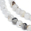Natural Dendritic Agate Beads Strands G-D0005-18-4mm-3