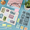 1 Sheet PVC Plastic Clear Stamps DIY-GL0004-73-2