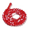 Opaque Solid Color Electroplate Glass Beads Strands X1-GLAA-F029-P4mm-A02-2