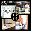  2 Sets 2 Styles Transparent Acrylic Sunglasses Display Stands ODIS-NB0001-29-6