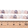 Electroplate Glass Beads Strands X-EGLA-N019-6mm-04-4