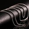 316L Surgical Stainless Steel Rolo Chain Necklaces for Men NJEW-BB07991-24-5