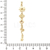 Tassel Brass Micro Pave Clear Cubic Zirconia Big Pendants LS-KK-L271-01G-11-3