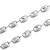 304 Stainless Steel Coffee Bean Chain Necklaces NJEW-JN02917-2