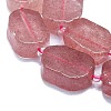 Natural Strawberry Quartz Beads Strands G-K245-J03-E01-3