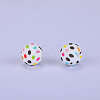 Printed Round Silicone Focal Beads SI-JX0056A-58-1