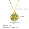 304 Stainless Steel Enamel Constellation Pendant Necklaces LS-DJ0261-2-1-1