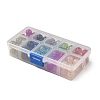 100Pcs 10 Colors Spray Painted Transparent Crackle Glass Beads CCG-XCP0001-05-3