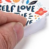 50Pcs Self Love Theme Cartoon English Word Paper Sticker Label Set DIY-G076-04-4