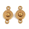304 Stainless Steel Snap Clasps STAS-K311-03G-1