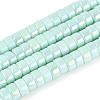 AB Color Plated Opaque Glass Beads Strands GLAA-T026-3x6mm-P04-1