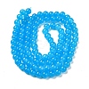Baking Paint Imitation Jade Glass Round Bead Strands DGLA-Q021-8mm-13-2