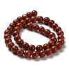 Natural Red Jasper Beads Strands X-G-I199-25-8mm-2