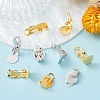 50Pcs 2 Colors Iron Clip-on Earring Settings IFIN-YW0003-02-5