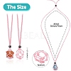 Braided Waxed Cotton Thread Cords Macrame Pouch Necklace Making AJEW-SW00022-04-1