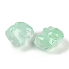 Spray Painted Glass Beads GLAA-Z007-04F-2