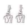 Eco-Friendly Brass Micro Pave Cubic Zirconia Pendants KK-K265-01P-M-1