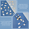 60Pcs 10 Style Brass Charms & Pendants KK-PH0004-71-6