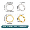 ARRICRAFT 80Pcs 2 Colors Alloy Bead Frames FIND-AR0003-40-2