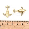 Rack Plating Alloy Pendants with Rhinestone PALLOY-Q005-06G-3