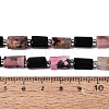 Natural Obsidian & Rhodonite Beads Strands G-Q614-01A-08-5