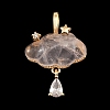 Natural Rose Quartz Carved Pendants GG-CBA5963-03G-1