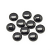 Synthetic Black Stone Cabochons X-G-R416-12mm-46-1-1