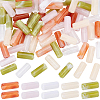100Pcs 5 Colors Transparent Acrylic Beads OACR-SP0002-41-1