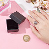 Anti-Tarnish 1Pc Rhodium Plated 925 Sterling Silver Open Cuff Ring Findings FIND-NB0004-90-3