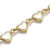 Heart Links Bracelet & Necklace Jeweley Sets BJEW-S121-05-5