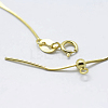 925 Sterling Silver Chain Necklaces STER-F039-15G-2