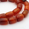 Barrel Natural Carnelian Beads Strands G-D622-01-B-1