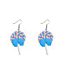 Alloy Polymer Clay Dangle Earrings FS-WG86A62-01-2
