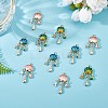 24Pcs 3 Colors Alloy Enamel Pendants FIND-SZ0005-87-3