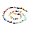 Handmade Millefiori Glass Bead Strands LAMP-J035-6mm-02-3