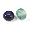 Natural Fluorite European Beads G-G740-14x8mm-41-2