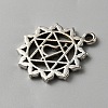 Chakra Zinc Tibetan Style Alloy Pendants FIND-WH0137-05B-AS-2