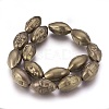 Electroplated Non-magnetic Synthetic Hematite Beads Strands G-P392-M10-1