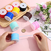 50M 10 Colors Hollow Pipe PVC Tubular Synthetic Rubber Cord RCOR-SC0001-02-3