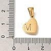 304 Stainless Steel Heart Pendants with Rhinestone STAS-Z103-01G-13-3