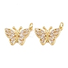 Brass Micro Pave Cubic Zirconia Pendants CU-CBA908F-05G-06-1