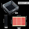 15Pcs Transparent Plastics Hand-wearing Armor Storage Case MRMJ-PH0001-78-2