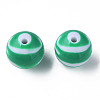 Opaque Striped Acrylic Beads MACR-S373-27C-07-2