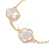 Glass Flower Links Bracelets & Necklaces Kits SJEW-JS01293-6