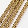 Electroplate Non-magnetic Synthetic Hematite Heishi Beads Strands G-J171A-4x4mm-06-1