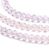 Transparent Painted Glass Beads Strands DGLA-A034-T3mm-A05-4