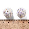 Acrylic Rhinestone Ball Beads OACR-A035-01-4